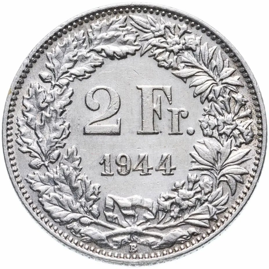 купить Швейцария 2 франка, случайная дата 1878-1964