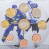 Купить Финляндия 2013 официальный набор евро из 9-ти монет "Хоккей" в буклете