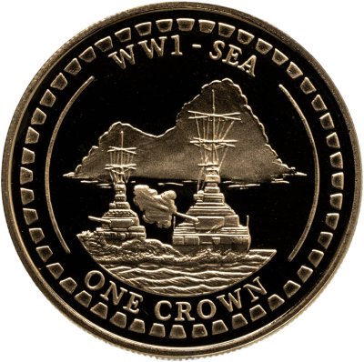купить Гибралтар 1 крона (crown) 2014 "Первая Мировая война - на море"