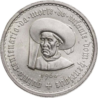 купить Португалия 10 эскудо (escudos) 1960 "500 лет со дня смерти принца Генриха"