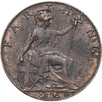 купить Великобритания 1 фартинг (farthing) 1925