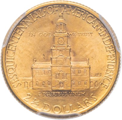 купить США 2 1\2 доллара 1926 "150 лет Независимости" в слабе PCGS MS64