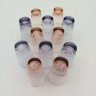 Купить Набор из 12-ти стопок розового и неодимового (александритового) оттенков в оригинальной коробке, цветное стекло, СССР, 1970-1990 гг.
