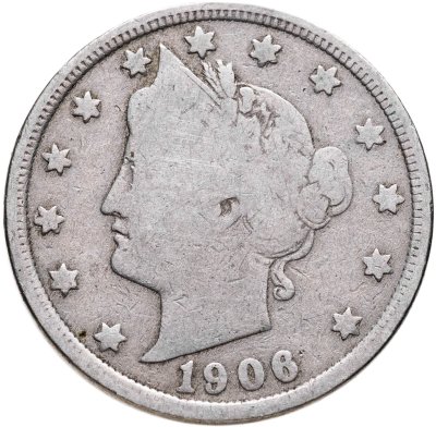 купить США 5 центов (cents) 1906 Liberty Nickel