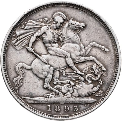 купить Великобритания 1 крона (crown) 1893 Королева Виктория
