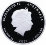 Купить Австралия 1 доллар 2017 "Год петуха" в футляре, с сертификатом