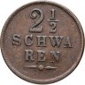 Купить Бремен 2 1/2 шварена (schwaren) 1841