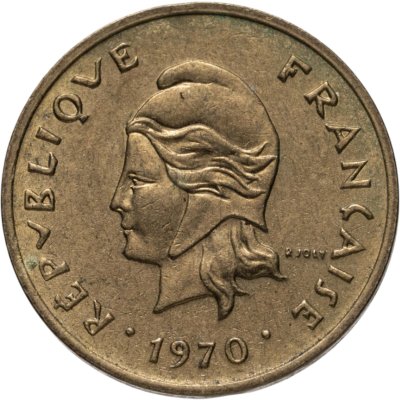купить Новые Гебриды 1 франк (franc) 1970