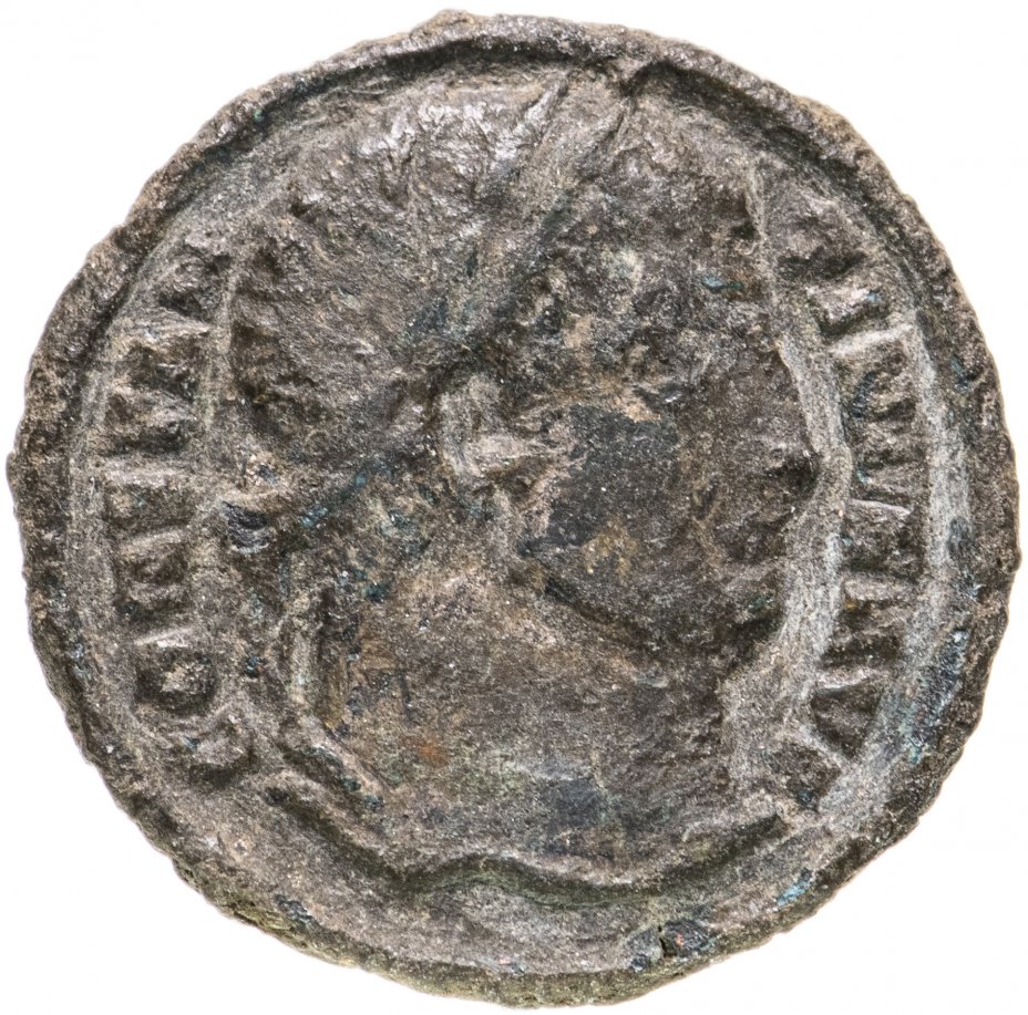 купить Римская Империя, Константин I, 306-337 гг, Нуммий (реверс: крепостная башня с воротами)