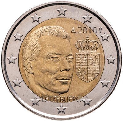 купить Люксембург 2 евро 2010 "Герб великого герцога Люксембурга"