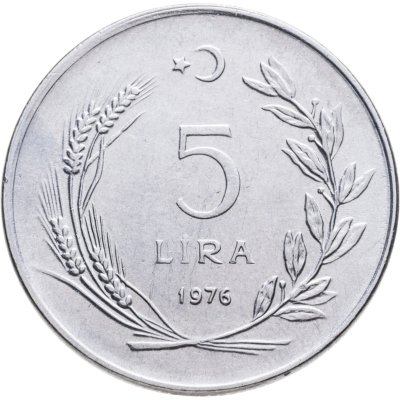 купить Турция 5 лир (lira) 1976