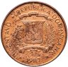 Купить Доминикана 1 сентаво (centavo) 1987