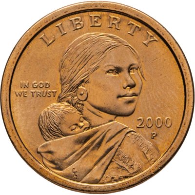 купить США 1 доллар (dollar) 2003 "Sacagawea dollar (Сакагавея доллар - парящий орёл)" знак монетного двора "P" - Филадельфия