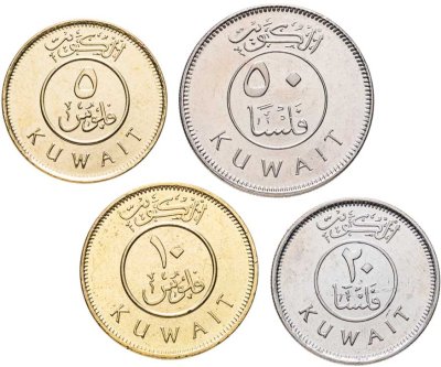 купить Кувейт. Набор №2 (4 монеты) 2007-2011