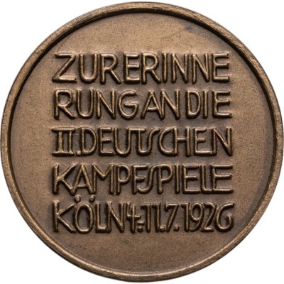 купить Германия Медаль "Обратно к Немецким военным играм в Кельне" 1926