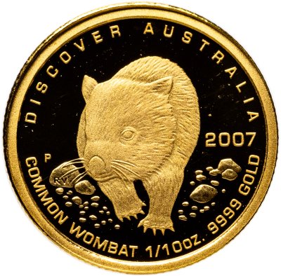 купить Австралия 15 долларов 2007 Proof "Откройте для себя Австралию - Обыкновенный вомбат"