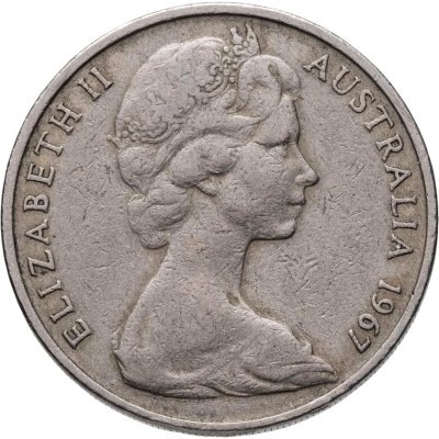 купить Австралия 20 центов 1967