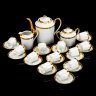 Купить Кофейный сервиз в стиле Ампир на 12 персон, "limoges", фарфор, крытье, золочение, Франция, 1950-1980 гг.