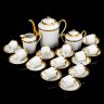 Купить Кофейный сервиз в стиле Ампир на 12 персон, "limoges", фарфор, крытье, золочение, Франция, 1950-1980 гг.