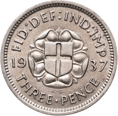 купить Великобритания 3 пенса (pence) 1937
