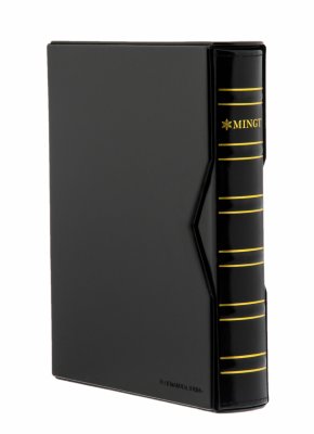 купить Папка на кольцах без листов PCCB, стандарт "GRANDE" (Грандэ), черная с шубером [830 010]