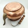 Купить Чайник, декорированный чеканным узором, медь, чеканка, дерево, латунь, Индия, 1970-1990 гг.