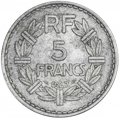 купить Франция 5 франков 1947