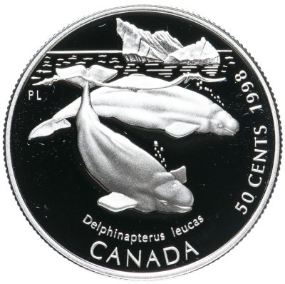 купить Канада 50 центов (cents) 1998 "Гиганты океана - Белуха"