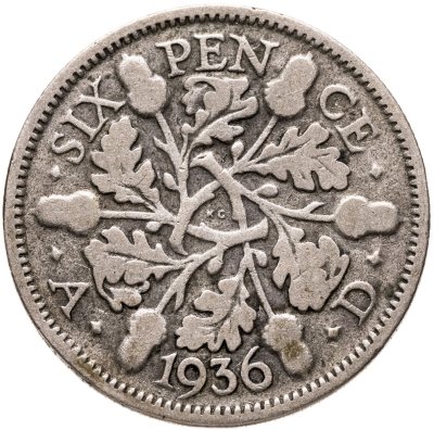 купить Великобритания 6 пенсов (pence) 1936