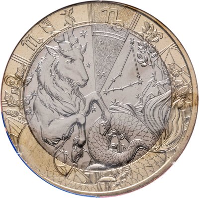 купить Франция 5 евро 2025 "Знаки зодиака - Козерог"