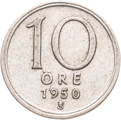 купить Швеция 10 эре (ore) 1950