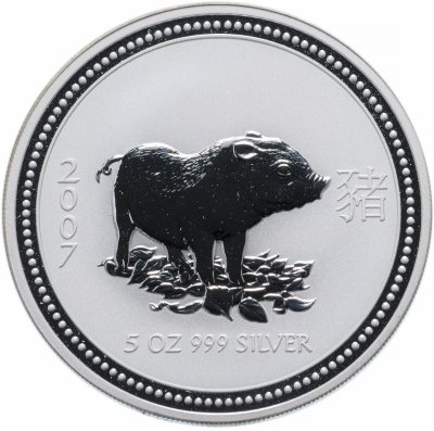 купить Австралия 8 долларов 2007 "Год свиньи"