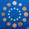 Купить Набор монет стран Еврозоны до введения евро: 12 монет 1988 - 2001, в буклете