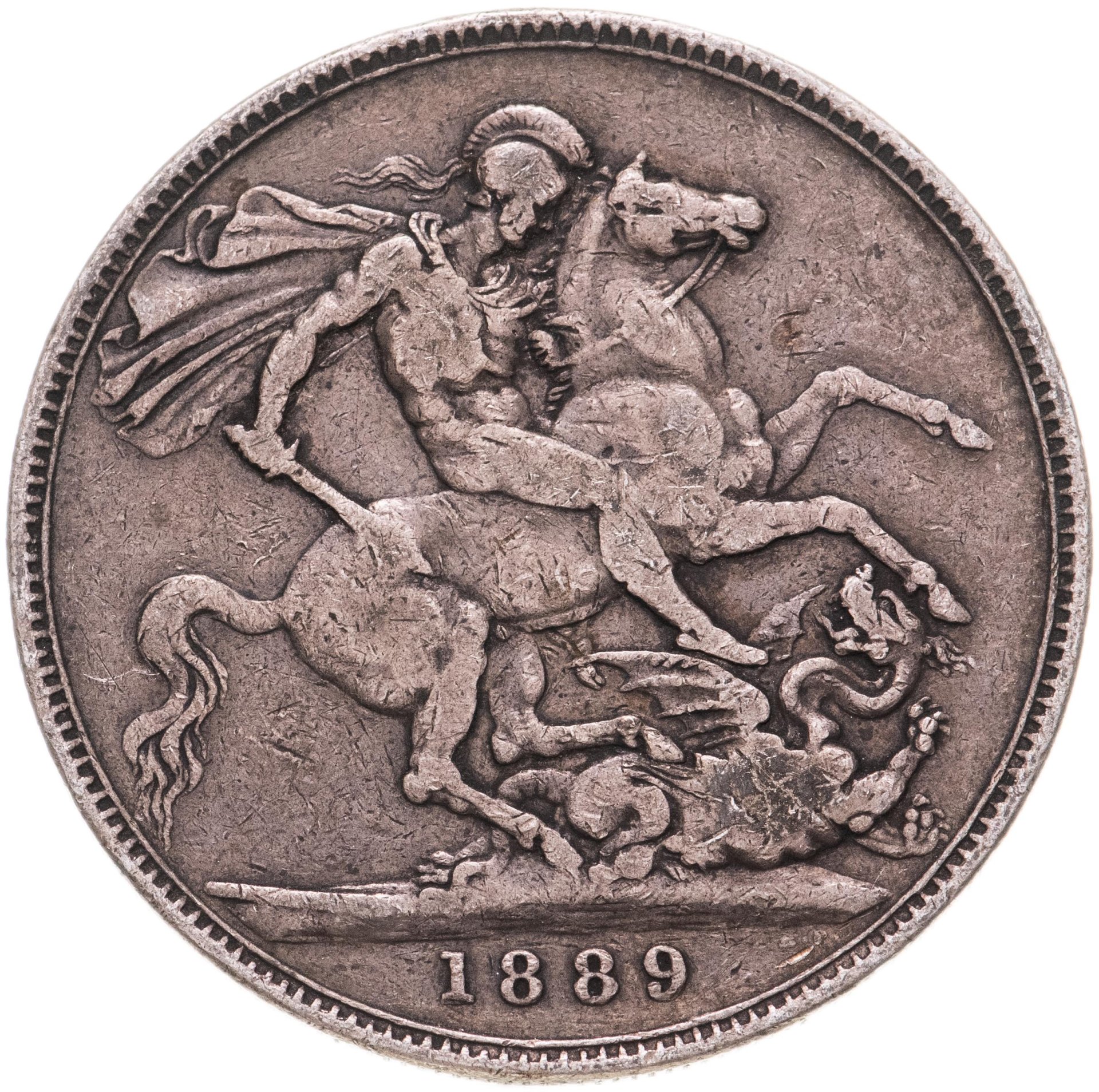 Серебряные монеты англии. 1 Крона 1890. Крона монета Англия. Крона монета Виктории.