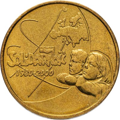 купить Польша 2 злотых (zlote) 2000 "20 лет независимому самоуправляемому профсоюзу «Солидарность»"