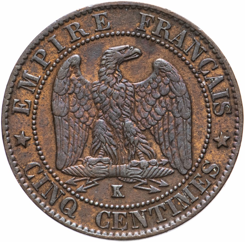 купить Франция 10 сантимов 1862 K