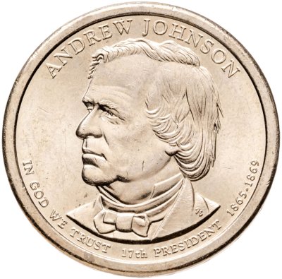 купить США 1 доллар (dollar) 2011 D Президент США - Эндрю Джонсон (1865-1869) знак монетного двора: "D" - Денвер