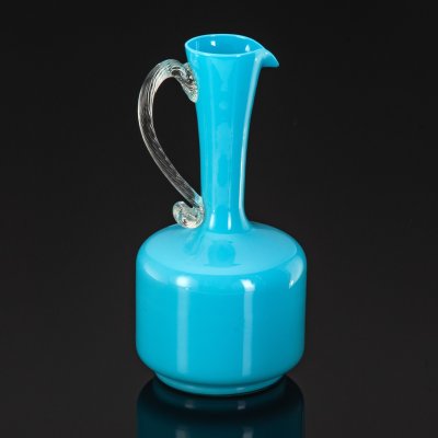 купить Кувшин нежного голубого оттенка, Empoli Art Glass Opaline, цветное стекло, цветное стекло, Италия, 1950-1970 гг.
