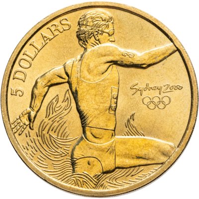 купить Австралия 5 долларов (dollars) 2000 Олимпийские игры в Сиднее - Триатлон