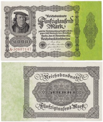 купить Германия, Веймарская республика 50000 марок 1922