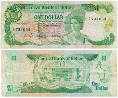 купить Белиз 1 (dollar) обр. 1983 серия A|8 №734064