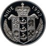 Купить Остров Ниуэ 5 долларов 1992 Игры XXVI летней Олимпиады Атланта-1996: бег (легкая атлетика)