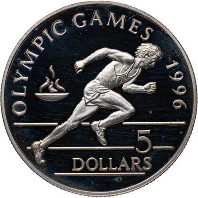 купить Остров Ниуэ 5 долларов 1992 Игры XXVI летней Олимпиады Атланта-1996: бег (легкая атлетика)