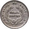 Купить Чили 1/2 десимо (decimo) 1879