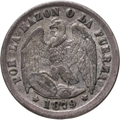 купить Чили 1/2 десимо (decimo) 1879
