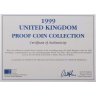 Купить Великобритания, годовой набор 1999 Proof из 9 монет, в том числе 5 фунтов "Принцесса Диана"