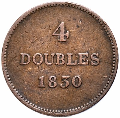 Купить Гернси 4 дубля (doubles) 1830