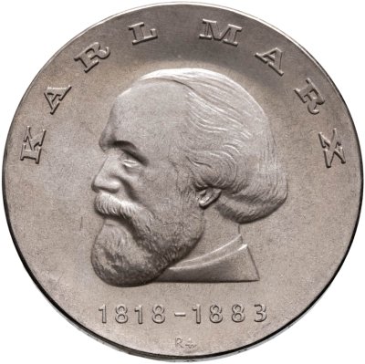 купить Германия (ГДР) 20 марок 1968 "150 лет со дня рождения Карла Маркса"