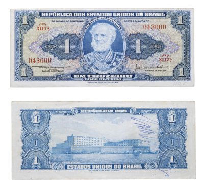 купить Бразилия 1 крузейро 1944