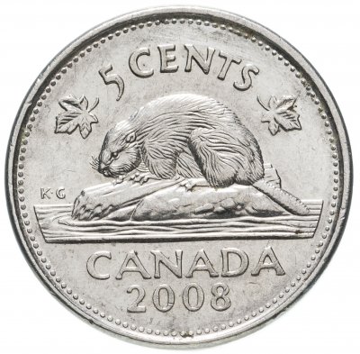 купить Канада 5 центов (cents) 2003-2011 пожилая королева